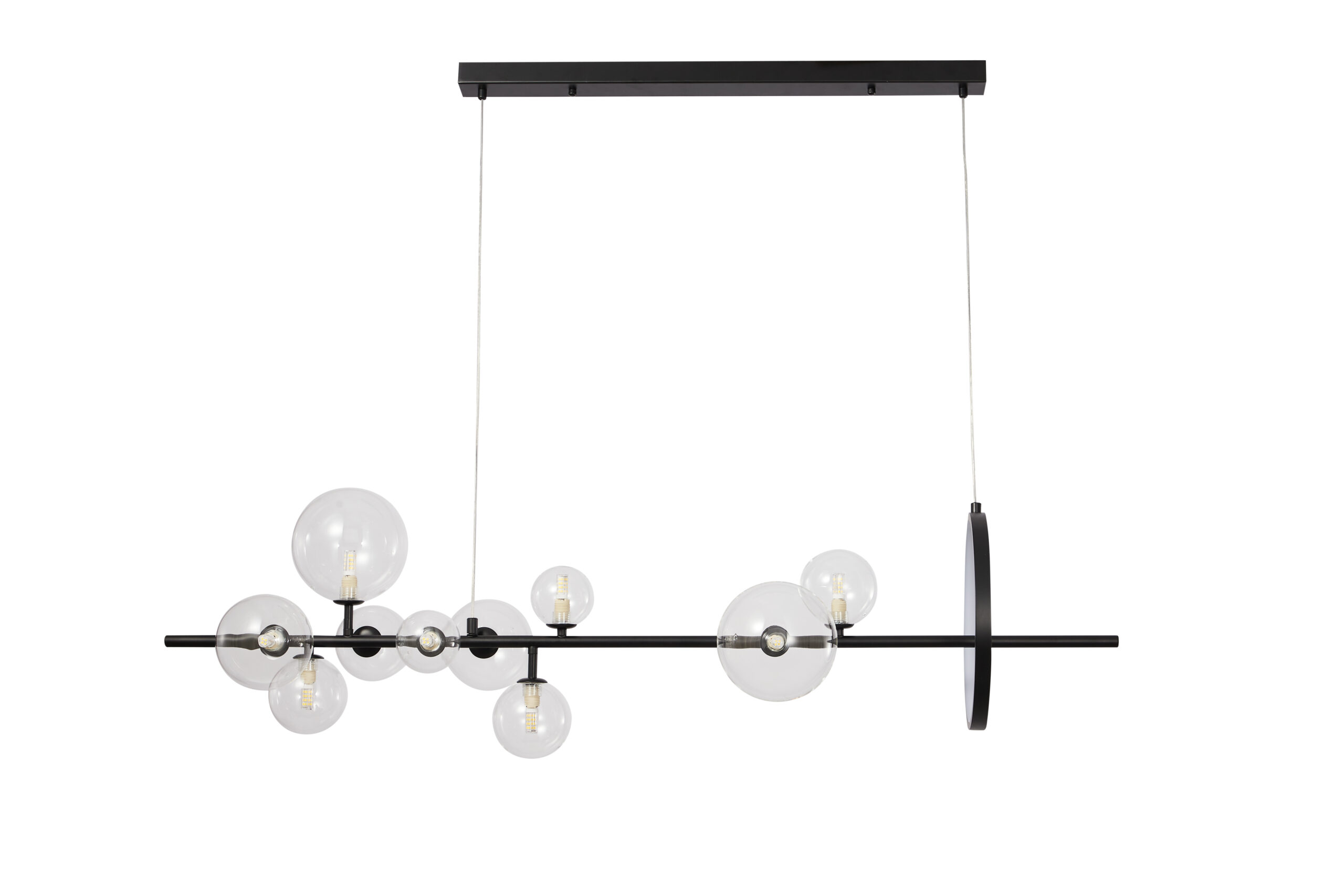 PDC 2049-10  ΡΑΓΑ ΜΑΥΡΗ ΜΕ LED KAI G9 ΓΛΟΜΠΟΥΣ ΔΙΑΦΑΝΟΥΣ