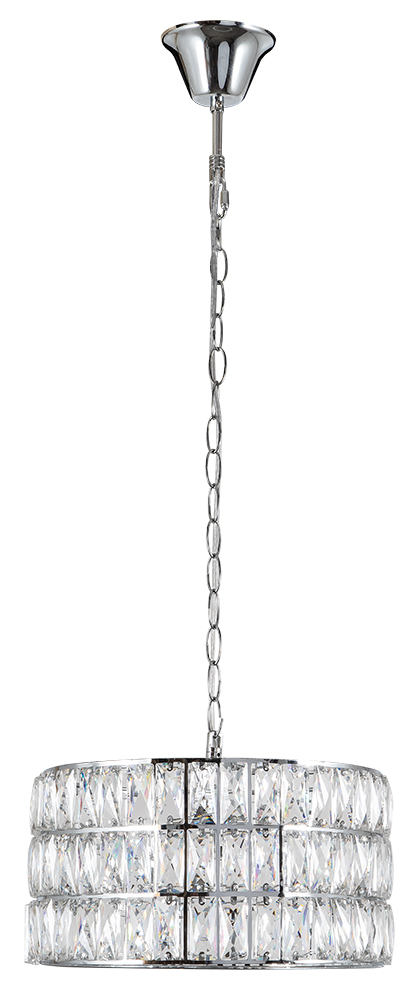 PDC 3159-CR 1/Φ ΚΥΛΙΝΔΡΟΣ ΧΡΩΜΙΟ ΜΕ ΚΡΥΣΤΑΛΛΑ 1ΧΕ27