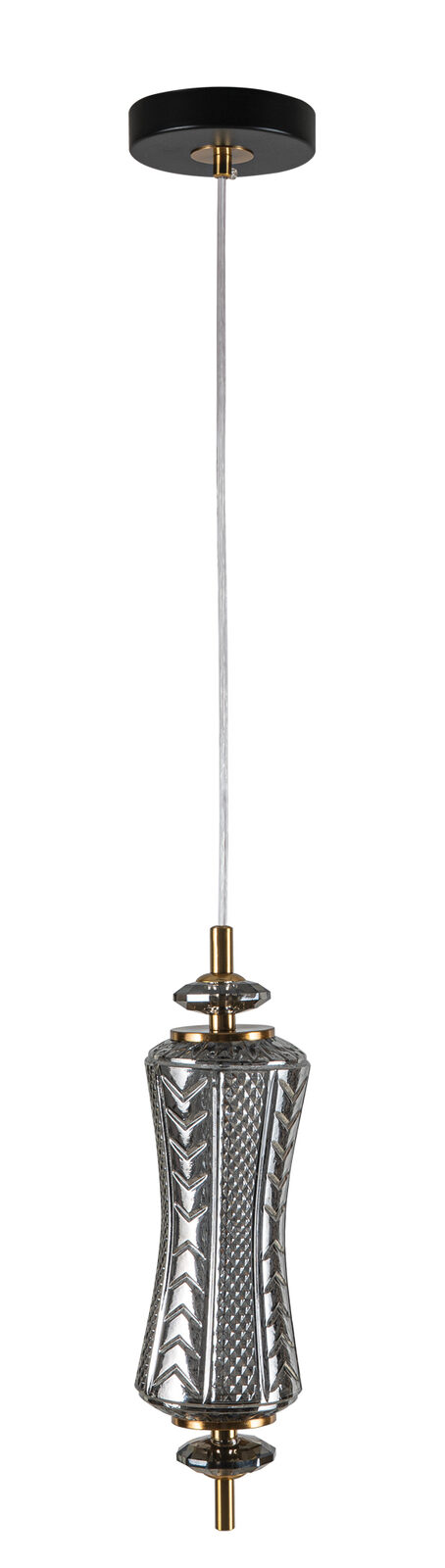 PDC 1287 CR 1/Φ ΜΑΚΡΟΣΤΕΝΟ ΓΥΑΛΙΝΟ ΧΡΩΜΙΟ LED-7W ΔΙΑΚΟΣΜΗΤΙΚΟ ΚΡΥΣΤΑΛΛΟ