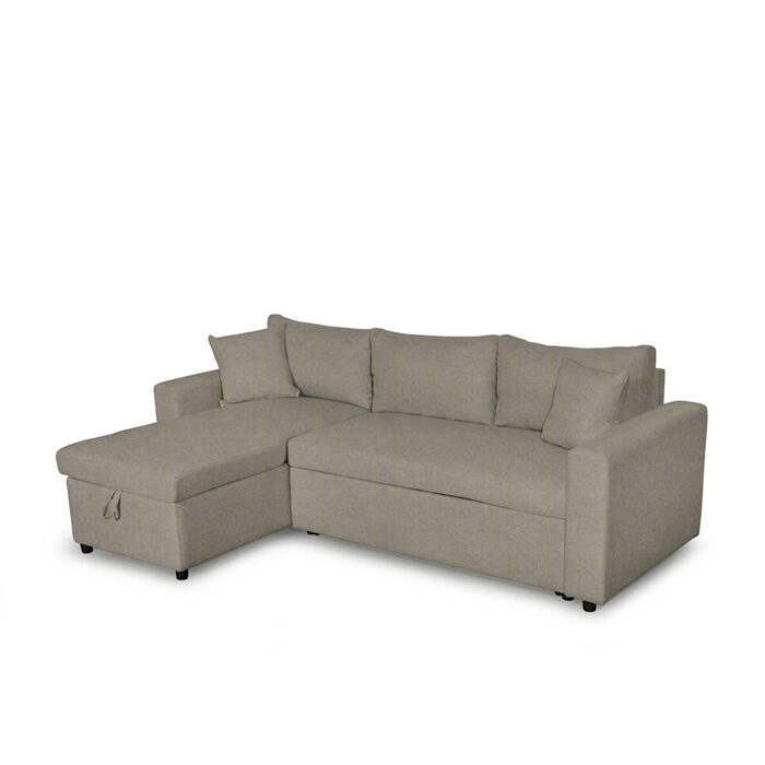ΓΩΝΙΑΚΟΣ ΚΑΝΑΠΕΣ-ΚΡΕΒΑΤΙ ELLIE 1043 IN TAUPE