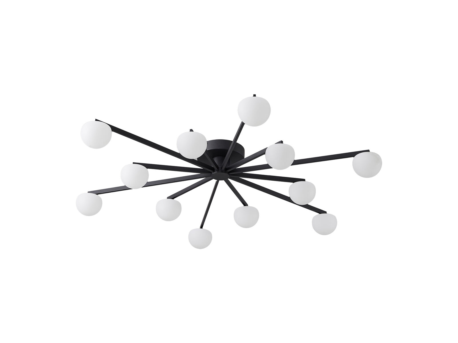 CCC 564-12 ΟΡΟΦΗΣ 12/Φ LED ΠΟΛΥΦΩΤΟ ΜΑΥΡΟ ME ΜΠΑΛΙΤΣΕΣ 12x7W 3000K 4900 LUM
