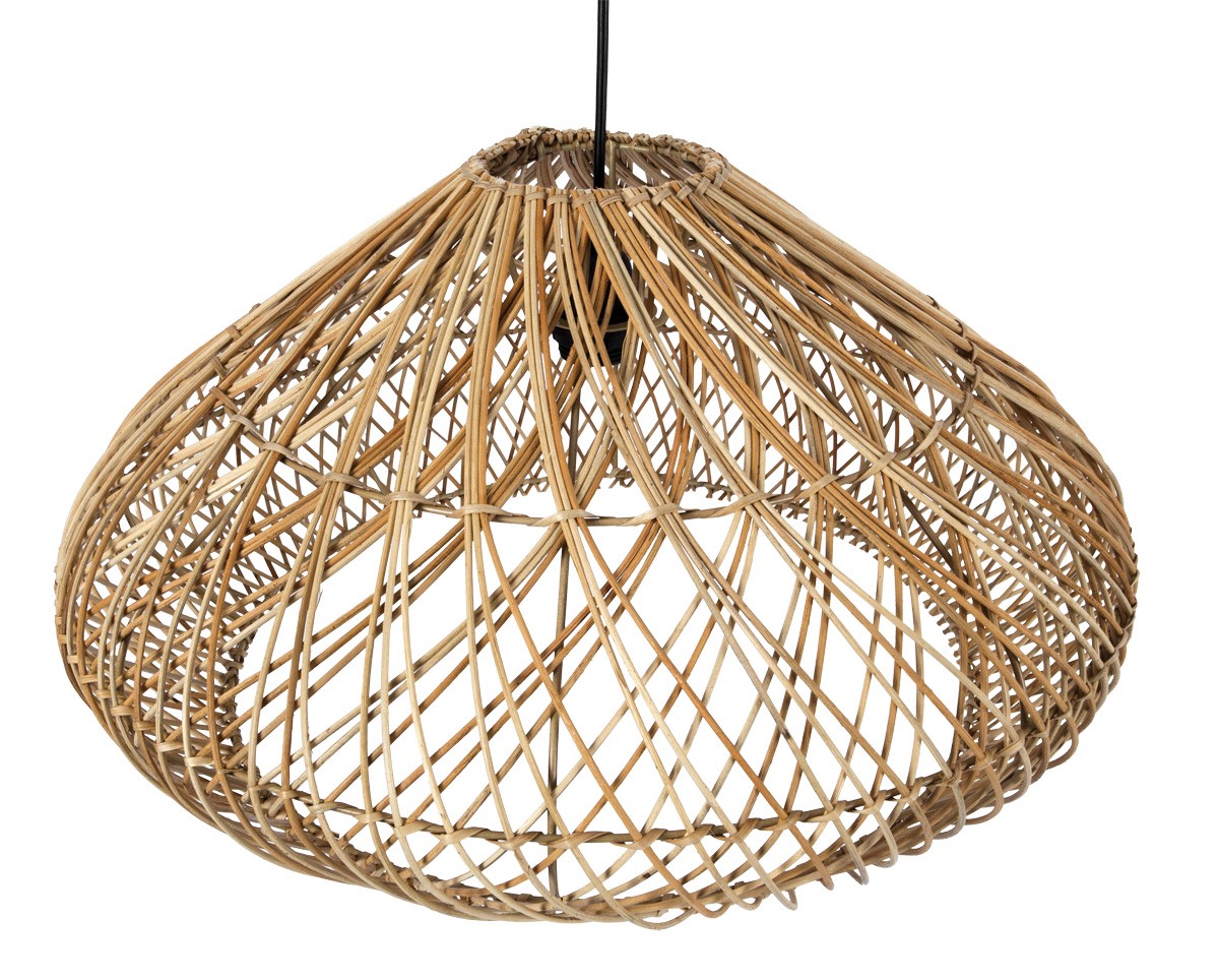 PDV 6852-55 ΚΡΕΜΑΣΤΟ 1/Φ ΑΠΟ ΡΑΤΑΝ ΦΥΣΙΚΟ ΧΡΩΜΑ ΣΧΕΔΙΟ ΚΙΟΥΠΙ 1ΧΕ27